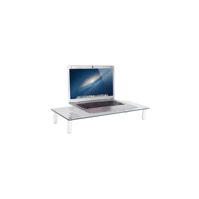 Szklana podstawa dla monitora, powierzchnia robocza: 56x21cm, max. obciążenie: 20kg