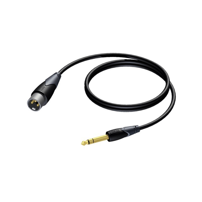 Kabel XLR Męski - 6,3 mm Jack Męski Stereo 3 m - CLA724/3
