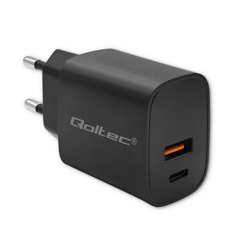 Ładowarka GaN Power Pro | 1xUSB-C | 1xUSB | 30W | 5-20V | 1.5-3A | Czarna