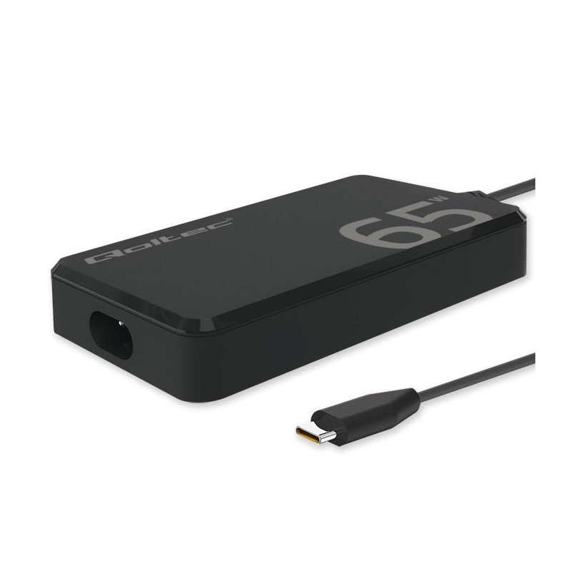 Ładowarka sieciowa 65W GaN Super Fast SLIM | PD | 5-20V | 3.25A |USB-C 3.1 | Laptop | MacBook | Smartfon | +kabel