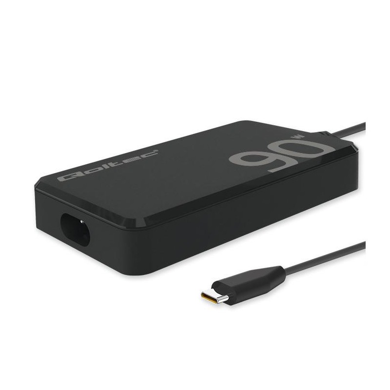 Ładowarka sieciowa 90W GaN Fast SLIM | PD | 5-20V | 4.5A | USB-C 3.1 | Laptop | MacBook | Smartfon | +kabel