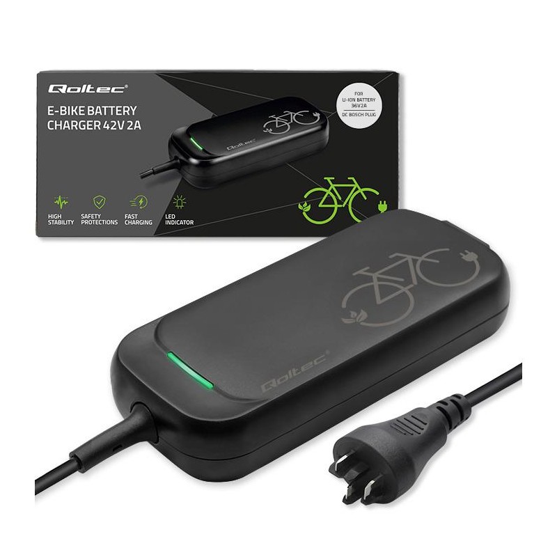 Ładowarka Pro do roweru Bosch 36V | 42V | 2A | Bosch plug | wodoodporna + kabel zasilający