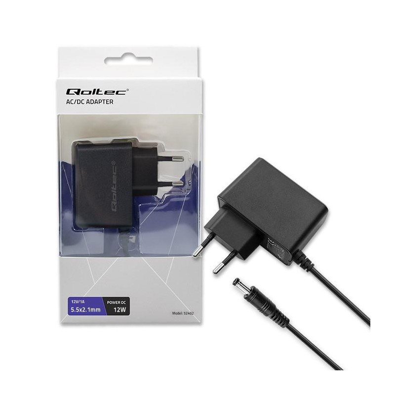 Zasilacz wtyczkowy 12W | 12V | 1A | 5.5*2.1