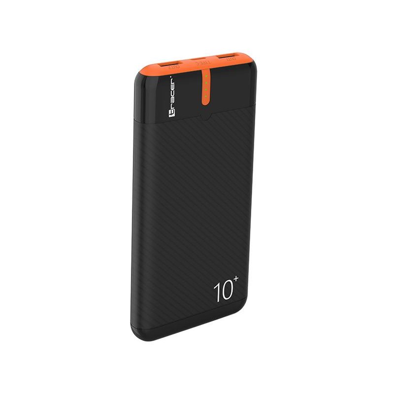 PowerBank EnerGo 10000mAh czarno-pomarańczowy
