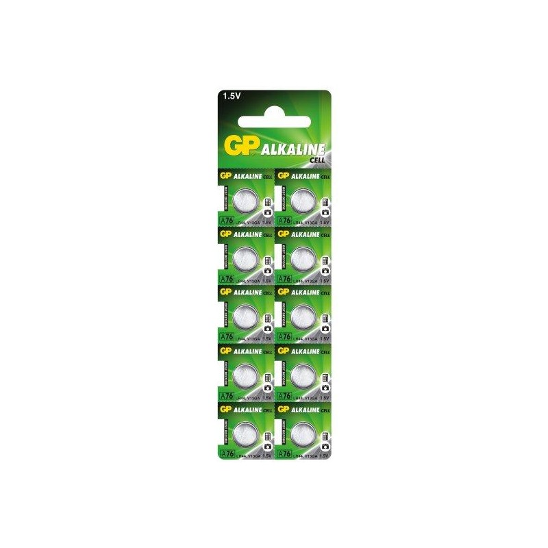 Baterie alkaliczne MINI GP A76/G13/AG13/L1154/LR44/157/V13GA/RW82 blister 10szt.