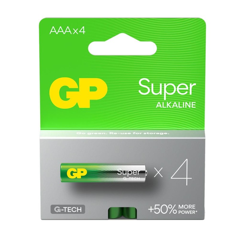 Baterie alkaliczne LR03/AAA SUPER 4 sztuki (G-TECH)
