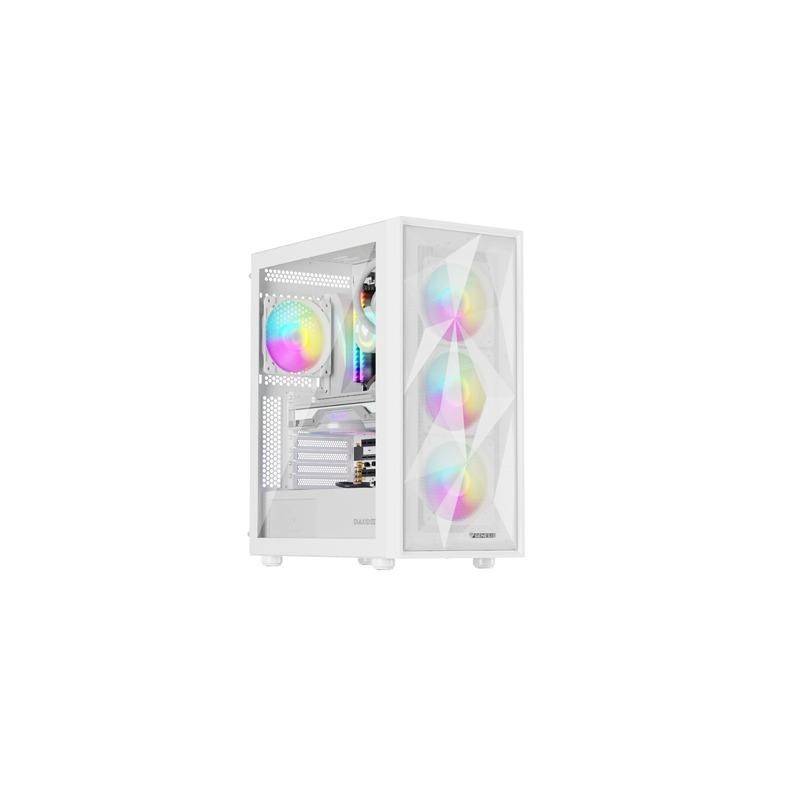 Obudowa Genesis Diaxid 605 ARGB MIDI TOWER USB-C Biała