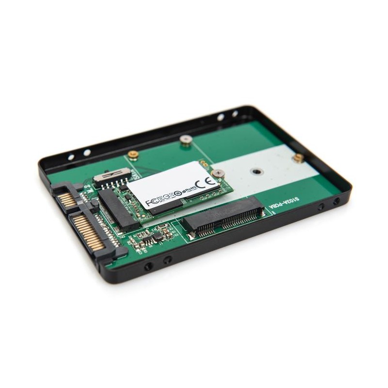 Adapter na dysk SATA/HDD 2,5" M.2 /mSATA SATA 3,6 Gbit/s, zapis do 520 MB/s Aluminiowa
