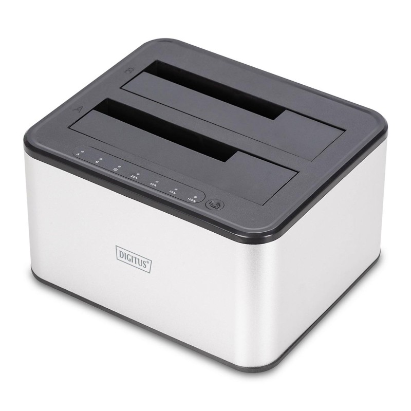 Stacja dokująca USB 3.0 Super Speed do 2x SSD/HDD 2.5/3.5" SATA III max.2x20TB z funkcją klonowania