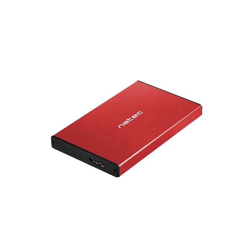 Kieszeń zewnętrzna HDD/SSD Sata Rhino Go 2,5 USB 3.0 czerwona