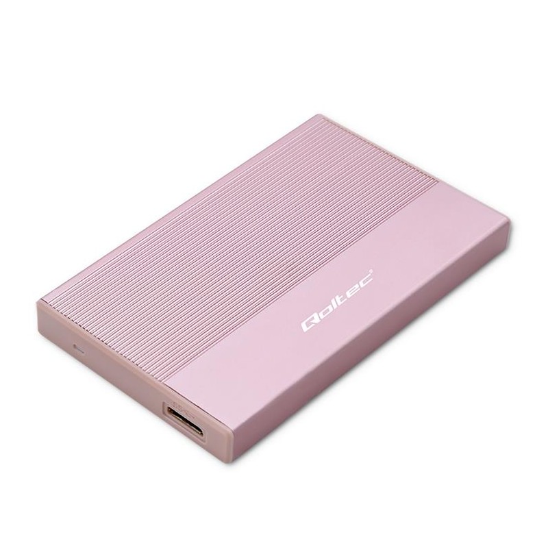 Obudowa | Kieszeń na dysk SSD HDD 2.5 cala | SATA | USB 3.0 | Super speed 5Gb/s | 2TB | Różowy