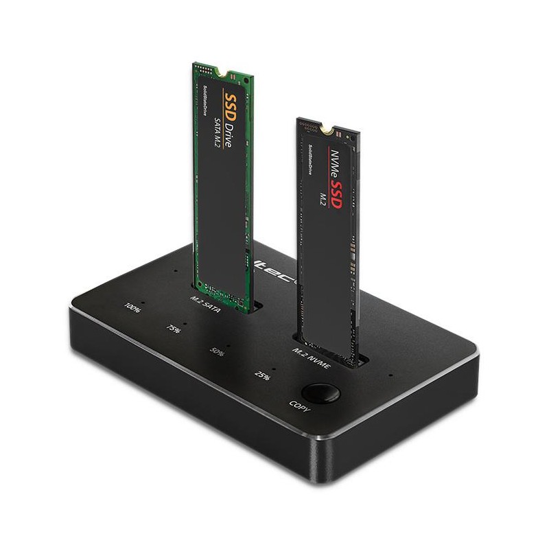 Stacja dokująca dysków SSD M.2 | NVMe | SATA | USB-C | DUAL 2 x 2TB