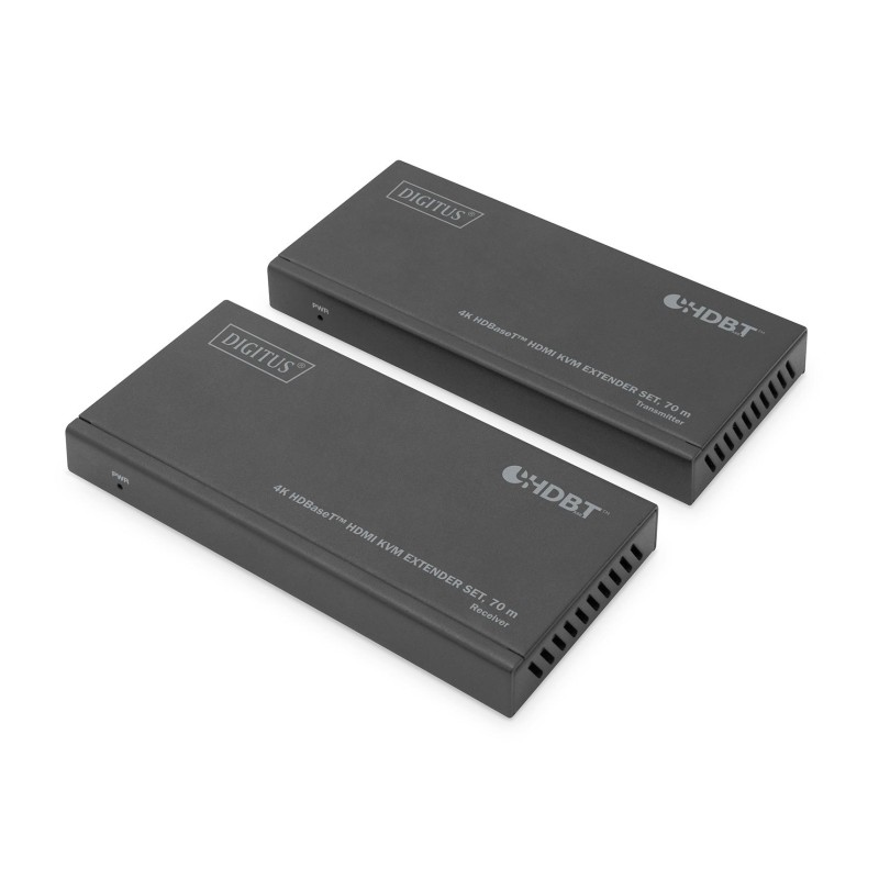Przedłużacz/Extender KVM HDMI+USB HDBaseT 70m 4K30Hz HDCP 2.2 PoC (Power over Cable) audio IR zestaw