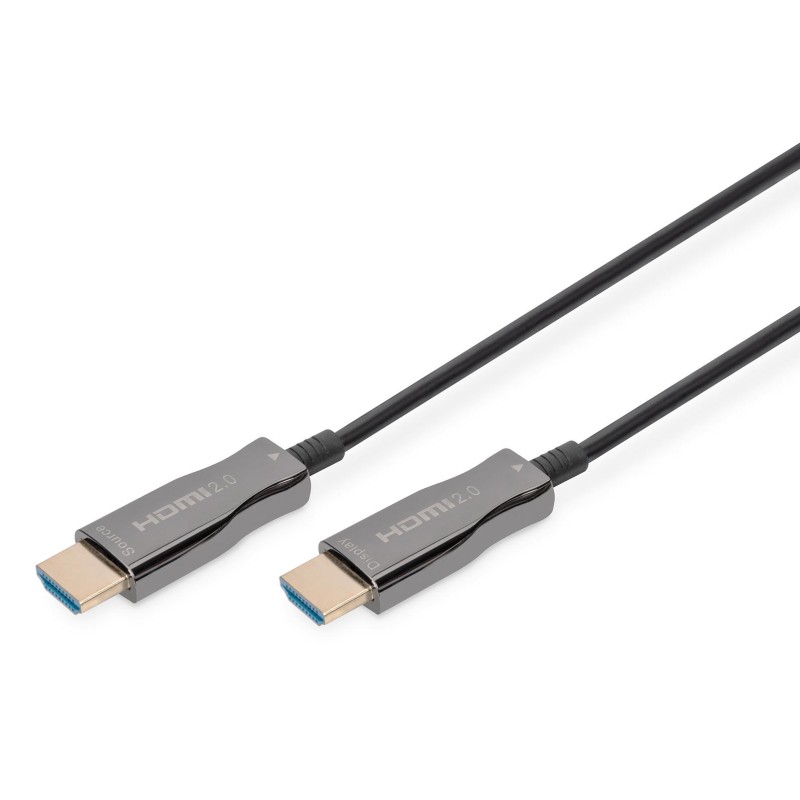Kabel połączeniowy hybrydowy AOC HDMI 2.0 Premium HighSpeed 4K/60Hz UHD HDMI A/HDMI A M/M 30m czarny