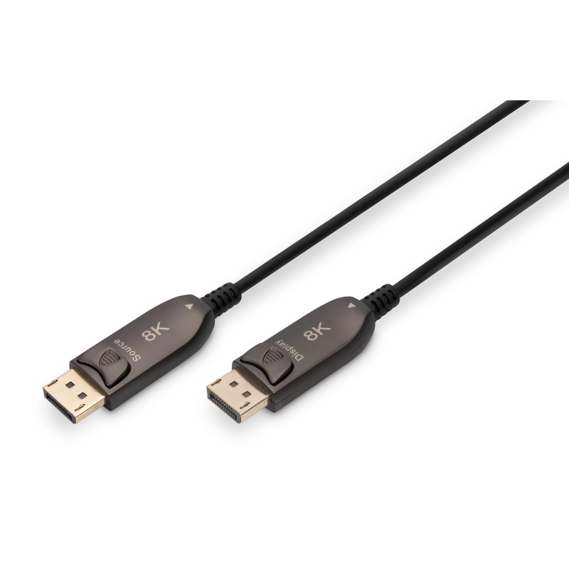 Kabel połączeniowy hybrydowy AOC DisplayPort 1.4 8K/60Hz UHD DP/DP M/M 15m Czarny