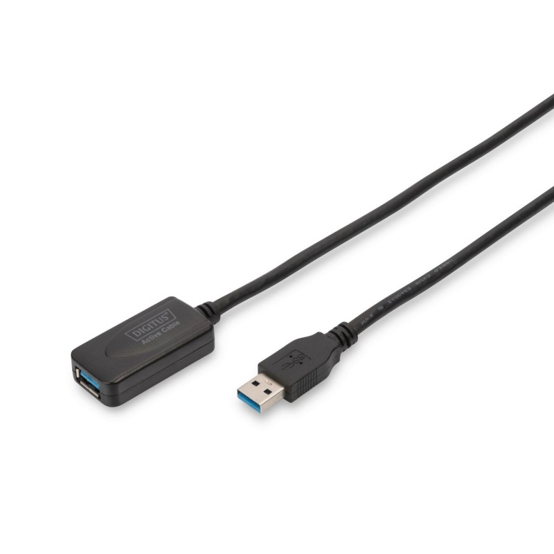 Kabel przedłużający USB 3.0 SuperSpeed Typ USB A/USB A M/Ż aktywny, czarny 5m