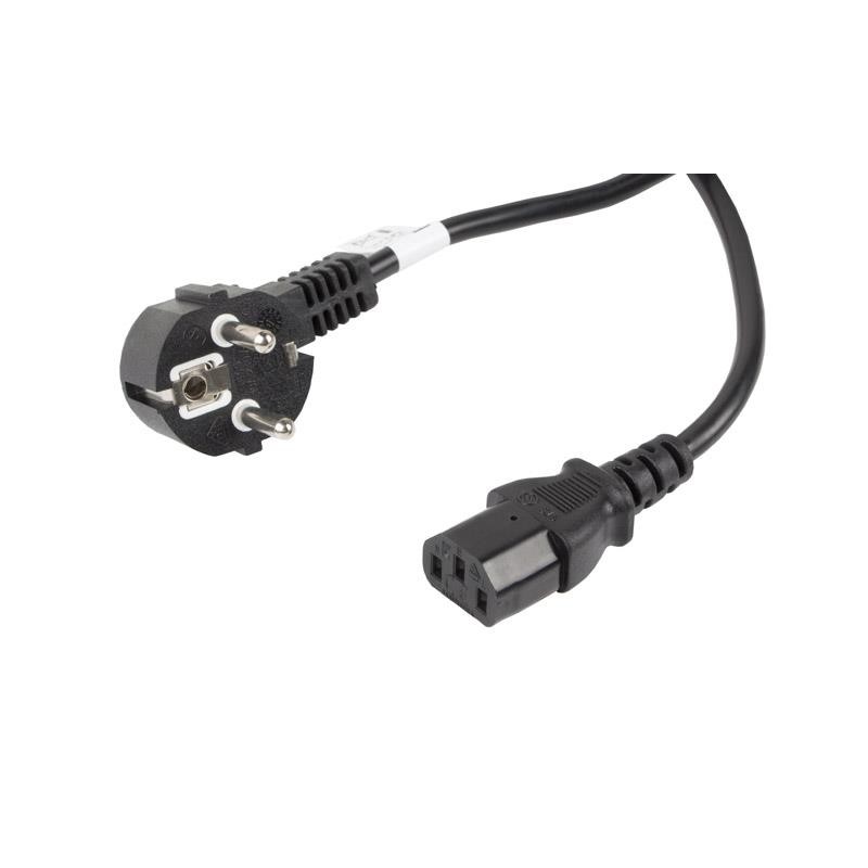 Kabel zasilający CEE 7/7 - IEC 320 C13 VDE 10M czarny