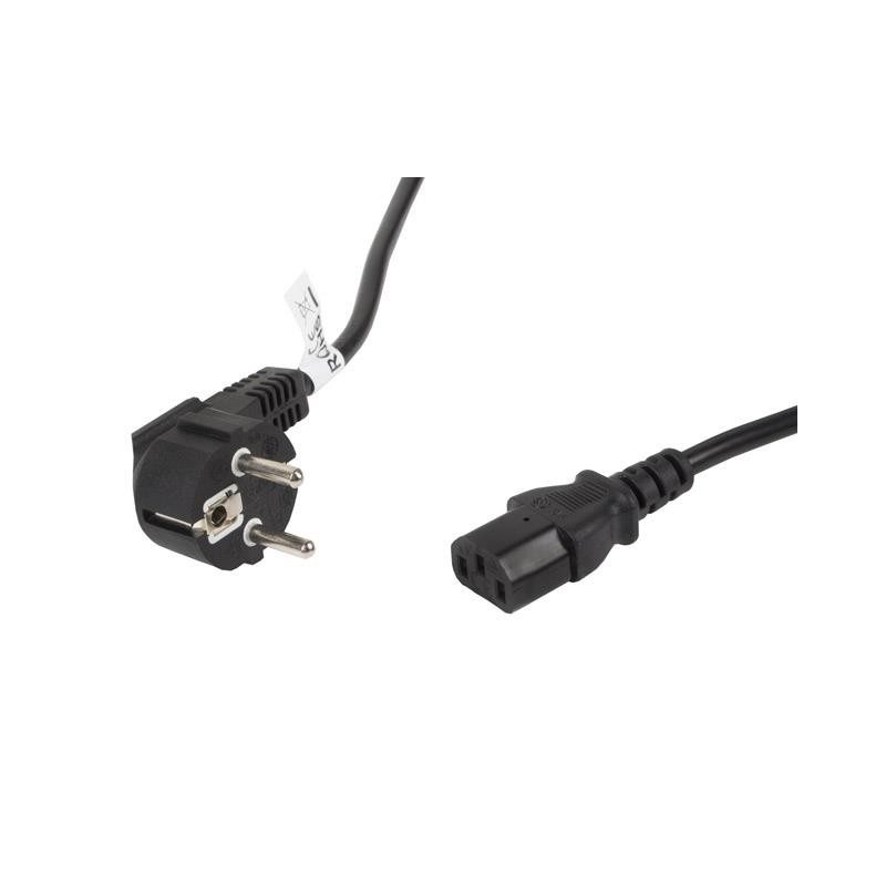 Kabel zasilający CEE 7/7 - IEC 320 C13 VDE 5M czarny