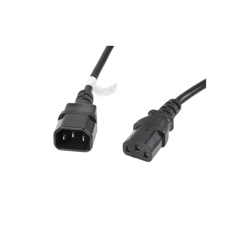 Przedłużacz kabla zasilającego IEC 320 C13 - C14 VDE 3M czarny