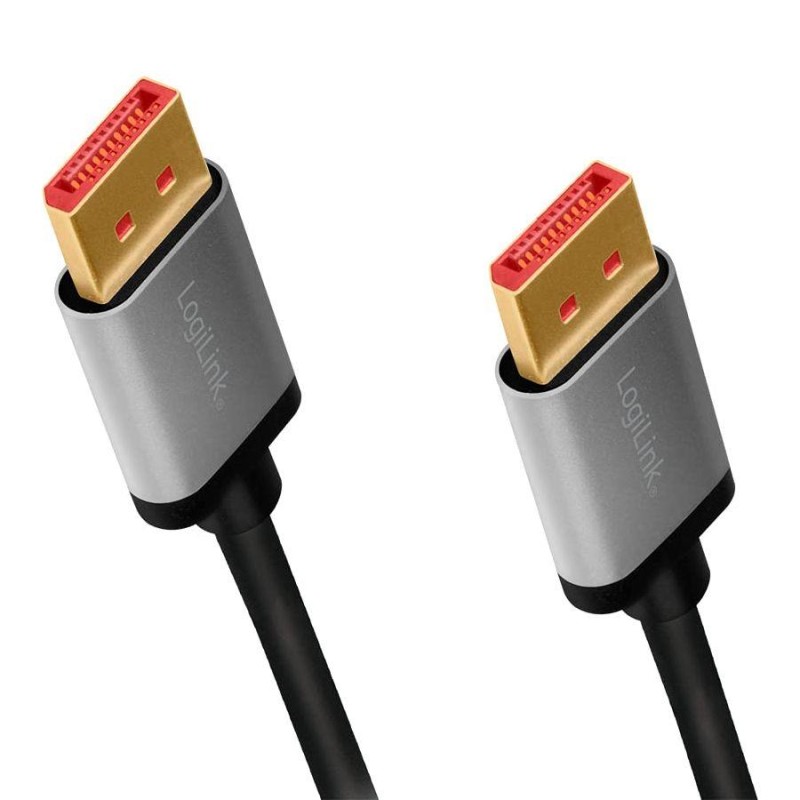 Kabel DisplayPort 8K/60 Hz,DP/M do DP/M aluminiowy 2m