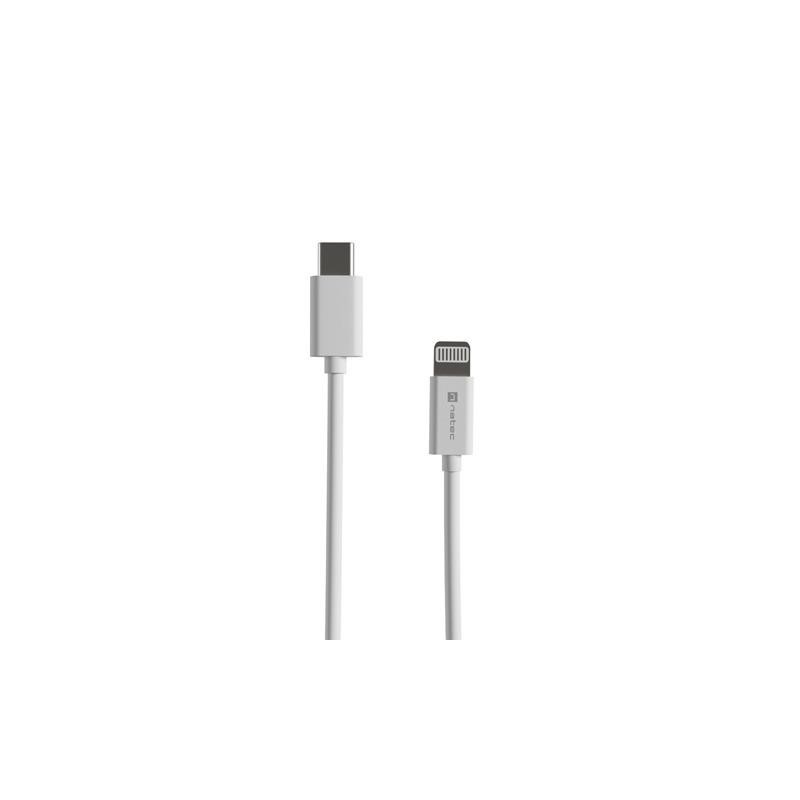 Kabel Lightning (M)->USB-C(M) 2m MFI Prati Biały