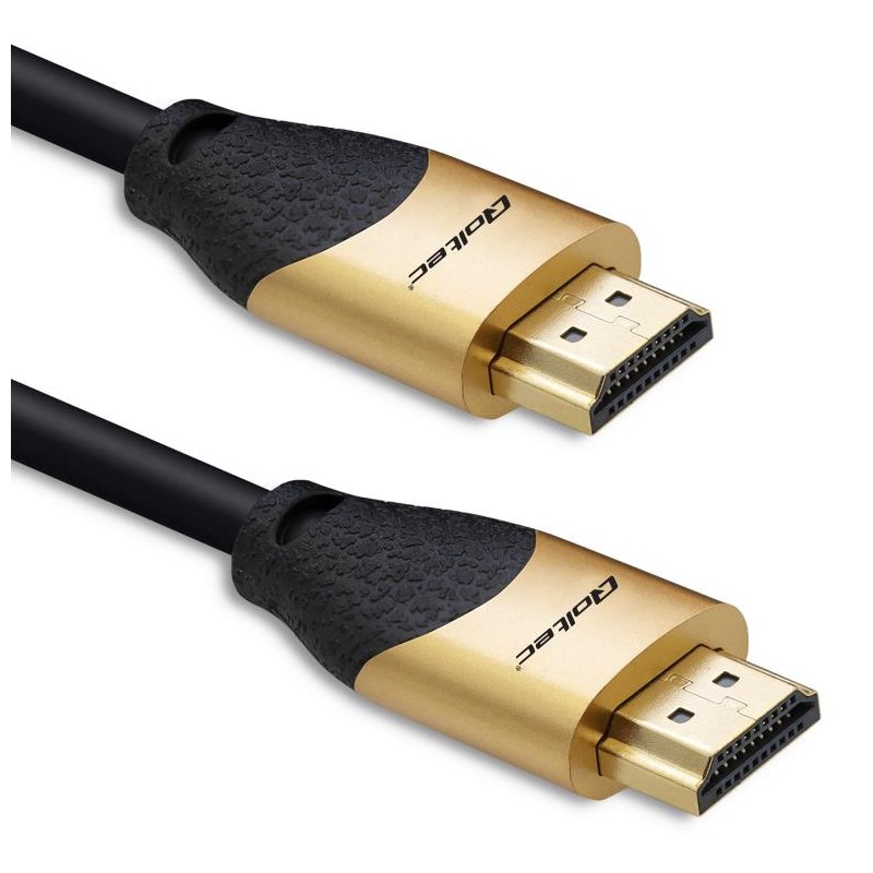 Kabel HDMI v2.1 Ultra High Speed 8K | 60Hz | 30AWG | 1m Złoty