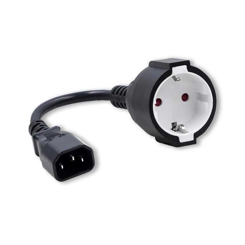 Adapter IEC 320 C14 / SCHUKO | 0.15m