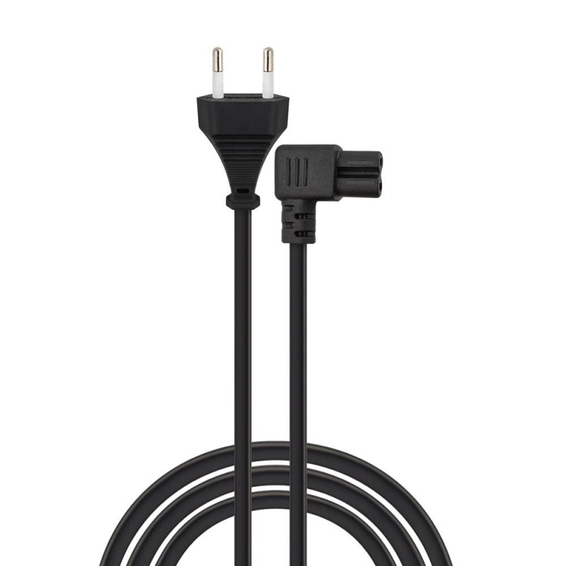 Kabel zasilający 2pin, C7 kątowy 5m, CL-186