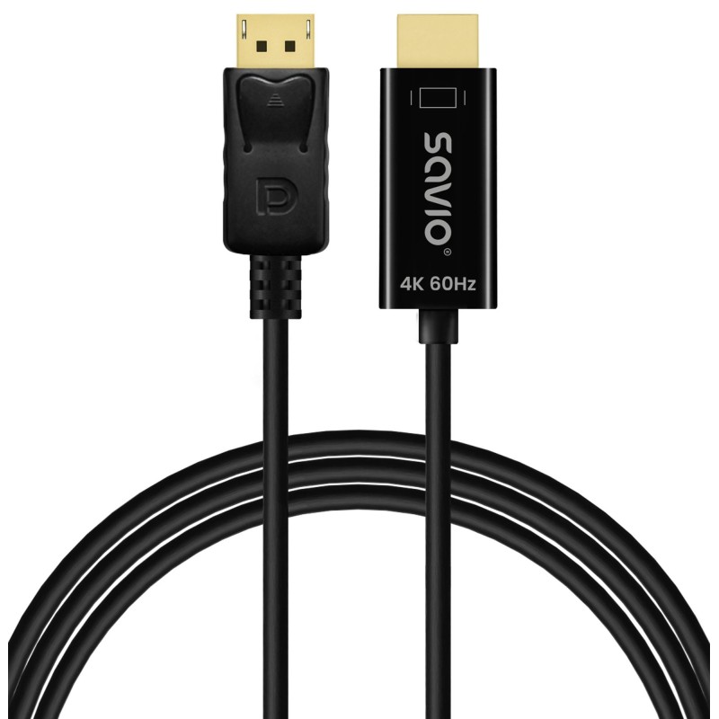 Kabel Display Port do HDMI CL-189 4K 60Hz, 1,5m