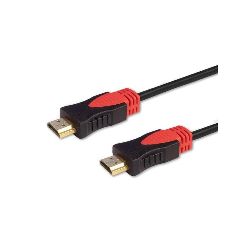 Kabel HDMI (M) v2.0, 1,5m, miedź, czarny, złote końcówki, ethernet/3D, CL-95