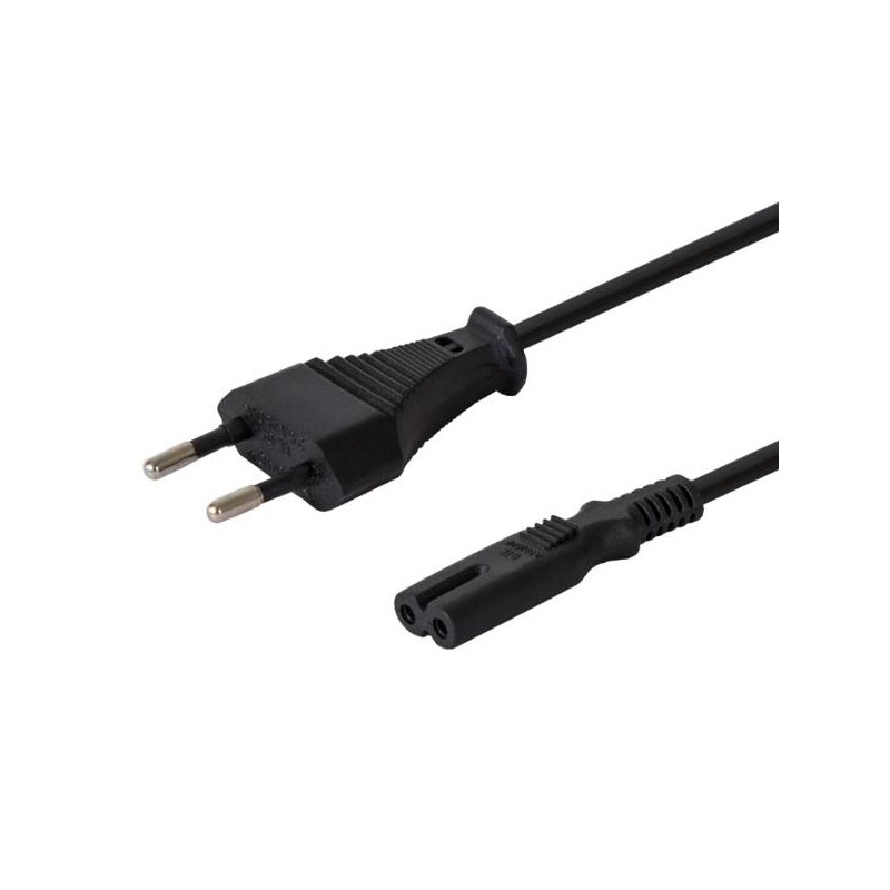 Kabel zasilający płaski ósemka 2pin, 3m, CL-105