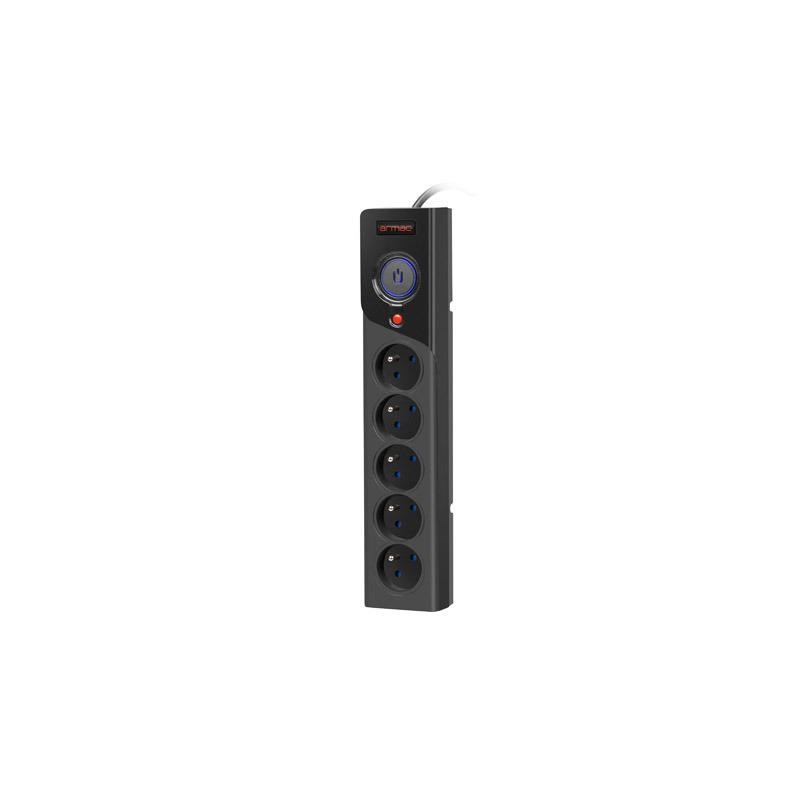 Listwa zasilająca Z5 5m 5x230V 10A Z5/50/CZ czarna