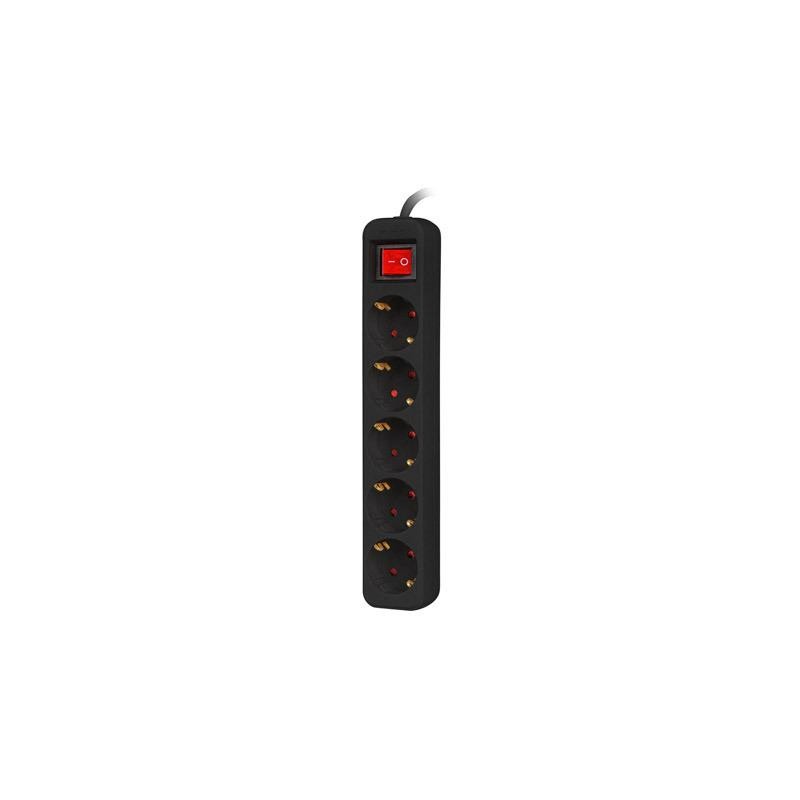 Listwa przedłużacz 3m 5x230 c PS1-05F-0300-BK