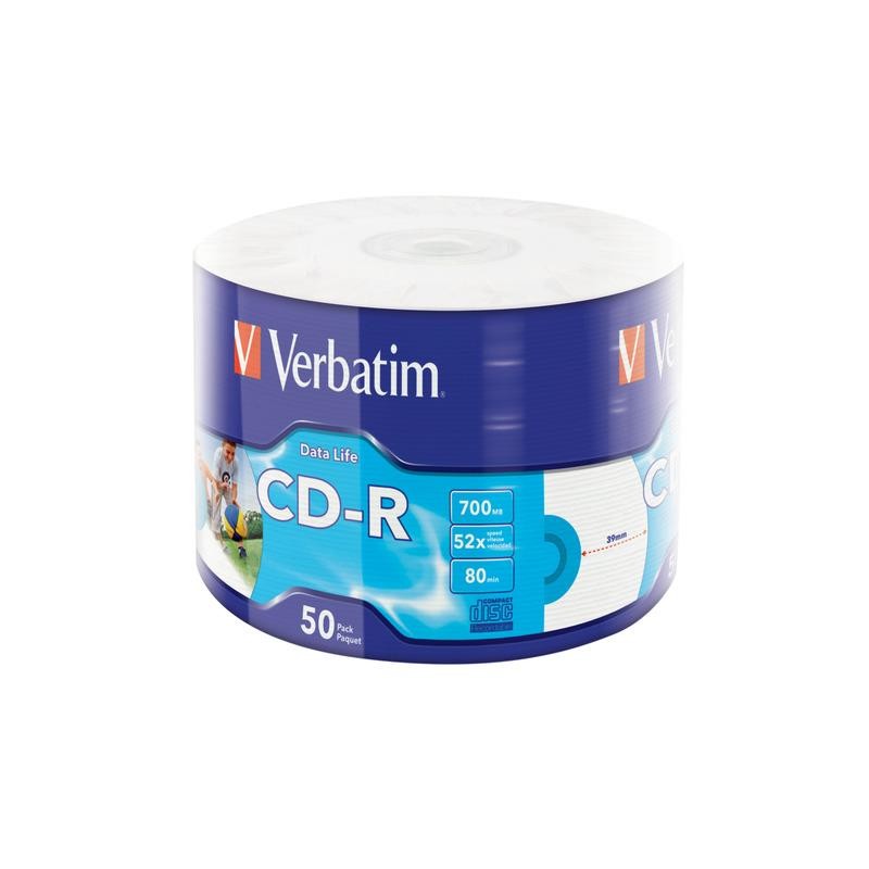 CD-R 52x 700MB 50P SP Printable Extra Protection 43794