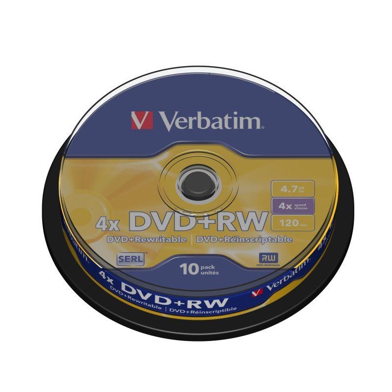DVD+RW 4x 4.7GB 10P CB 43488