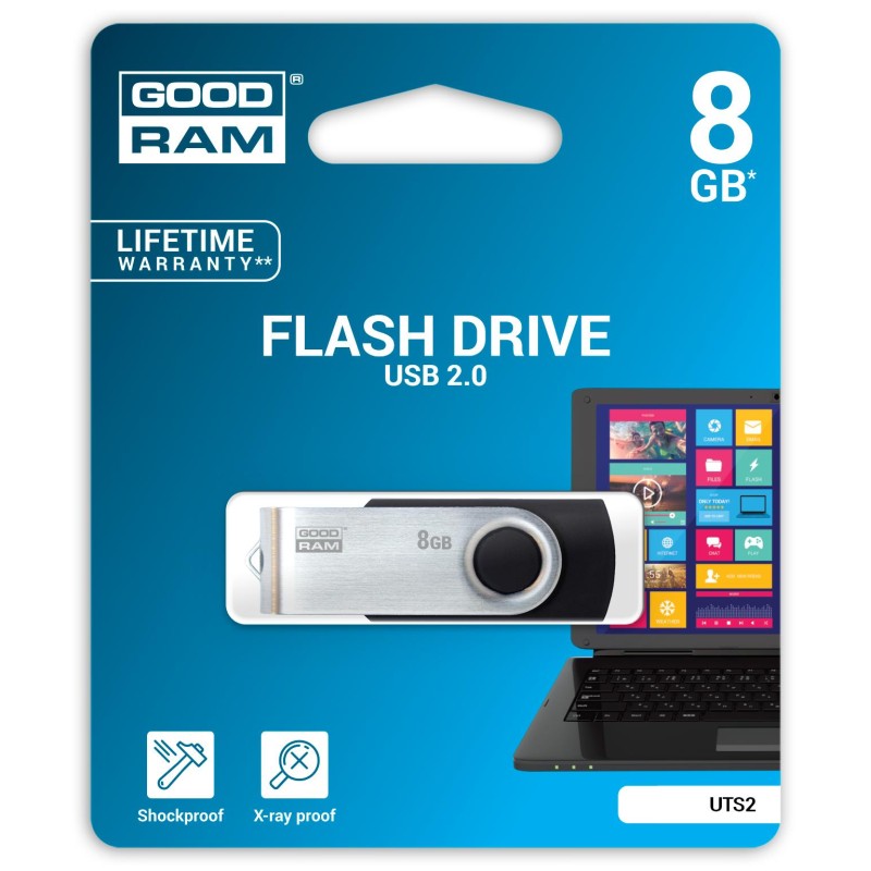 TWISTER 8GB Black USB2.0