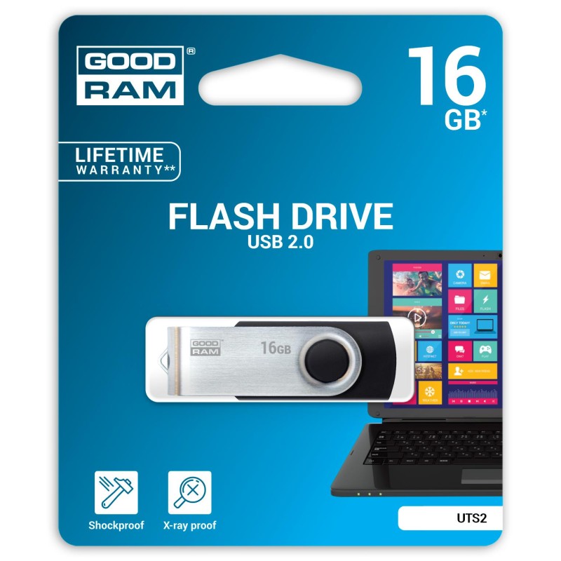 TWISTER 16GB Black USB2.0
