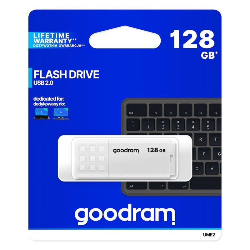 Pendrive UME2 128GB USB 2.0 Biały