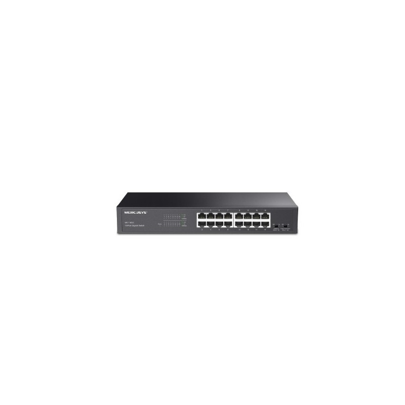Przełącznik Mercusys 16-Port Gigabit Desktop/Rackmount Switch PORT: 16× Gigabit RJ45 Ports MS116GS