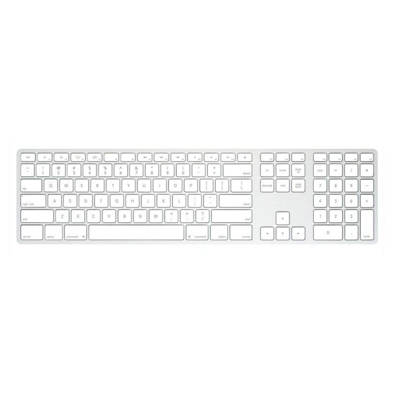 Klawiatura bezprzewodowa - aluminiowa Mac dongle USB-C Silver