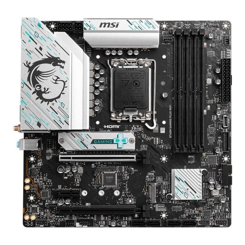 Płyta główna B760M GAMING PLUS WIFI s1700 4DDR5 DP/HDMI mATX