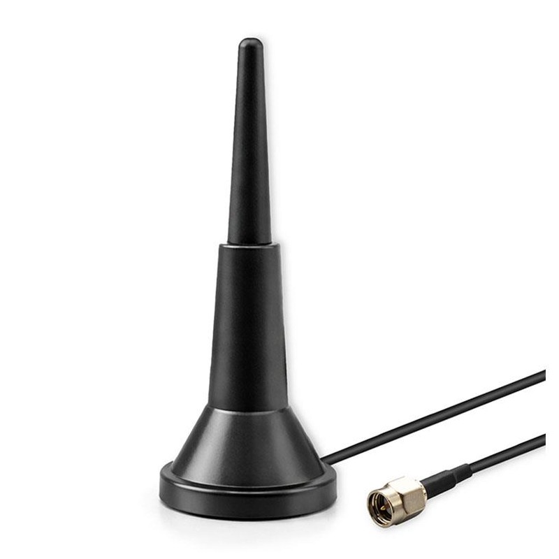 Antena 4G LTE z podstawą magnetyczną | 5dBi | wewnętrzna | dookólna | 600-2700 MHz | SMA | 3m