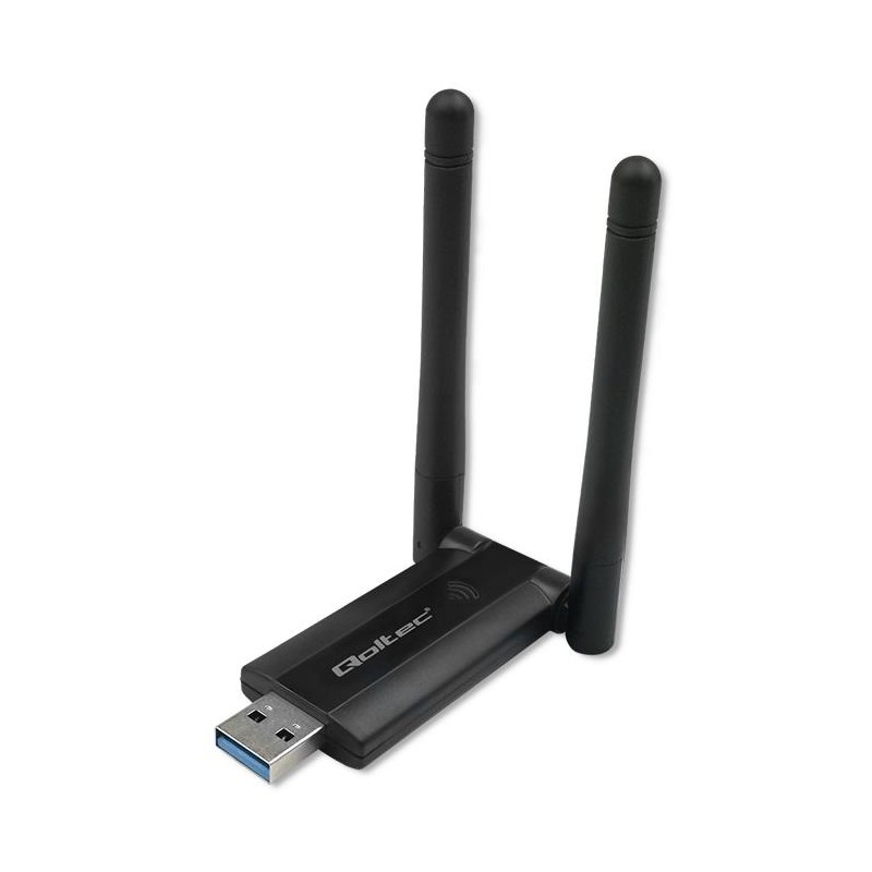 Szybki bezprzewodowy adapter USB DUAL Wi-Fi 2 x 2dBi | Standard AC | USB 3.0 | 1200Mbps