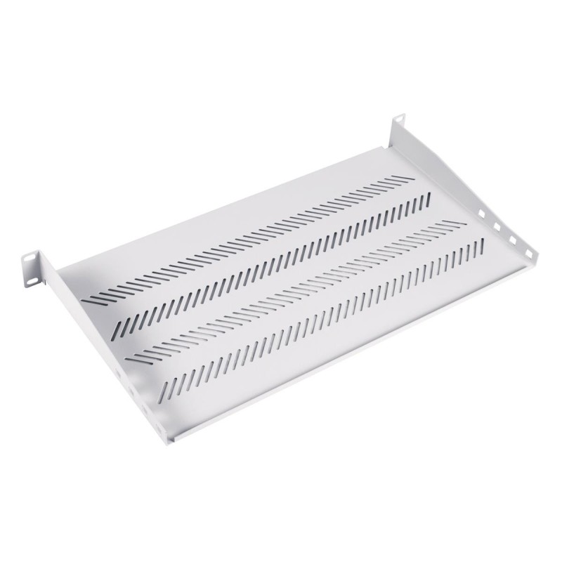 Półka do szaf 250mm 19" 483x250mm 1U szara (RAL 7035)