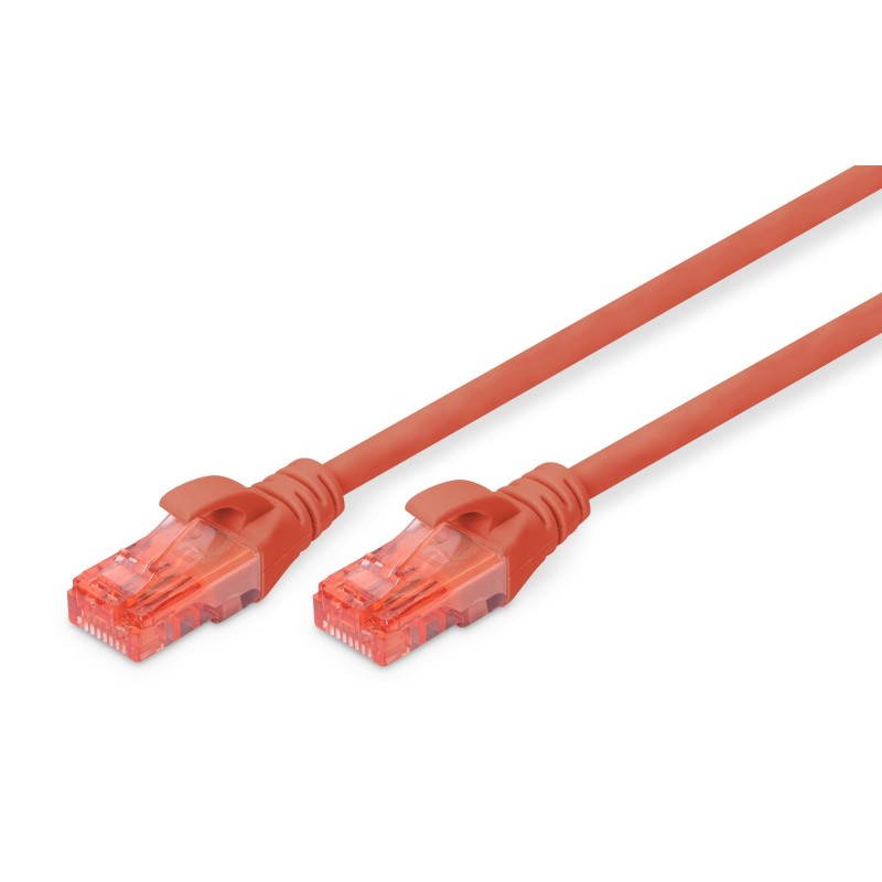 Patch cord U/UTP kat.6 PVC 2m Czerwony