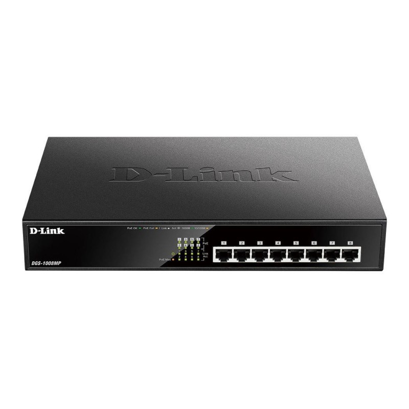 Switch Unmanaged DGS-1008MP 8xGbE