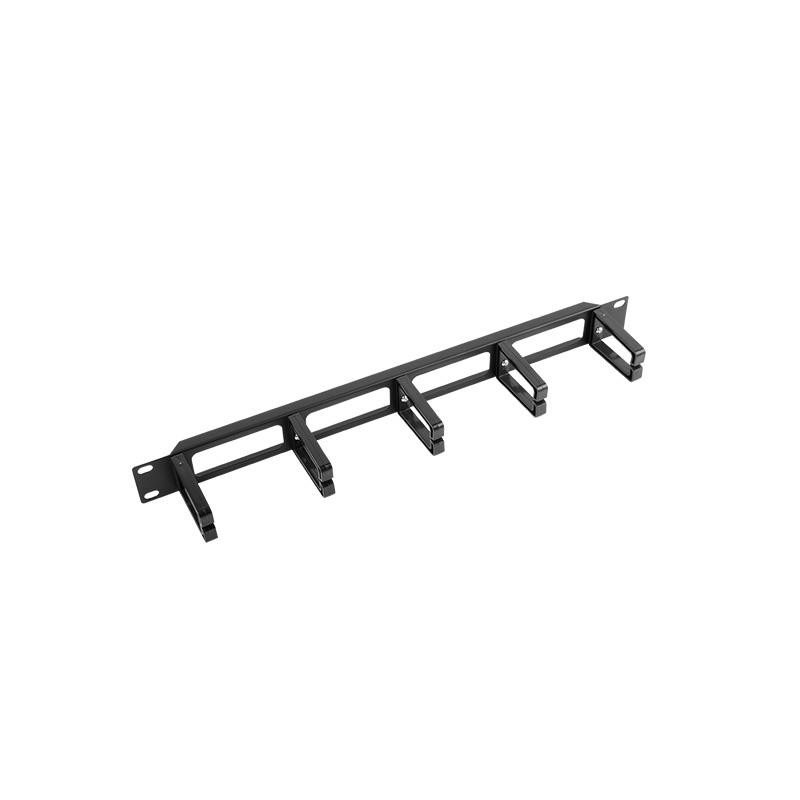 Organizer kabli do szaf 19cali 1U Typ B czarny AK-1202-B