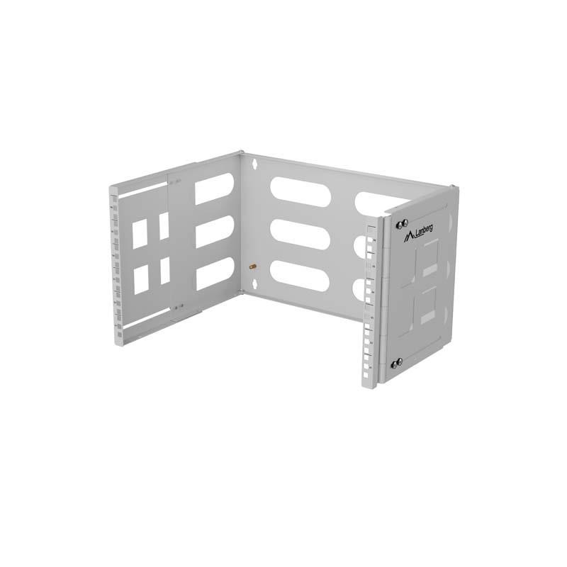 Uchwyt ścienny rack 19" 6U 497x400/240 szary