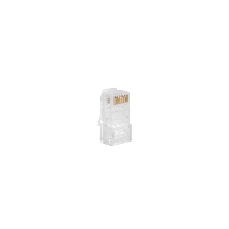 Wtyk sieciowy RJ45 8P8C kat.5E UTP (100szt) do linki i do drutu
