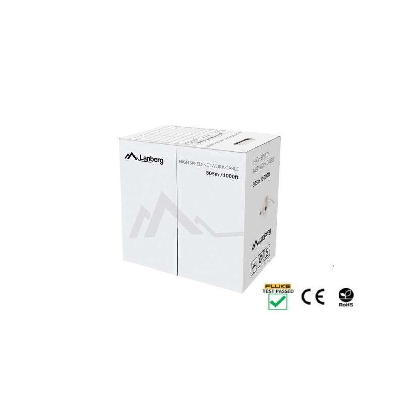 Kabel UTP Kat.5E CU 305 m drut FLUKE LCU5-12CU-0305-B niebieski